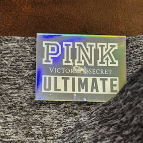 NWT Victoria's Secret Pink Gray Shimmer Pocket Mesh Ultimate Yoga Leggings - Picture 11 of 13
